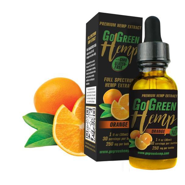 GoGreen Hemp CBD Oil Tincture Orange