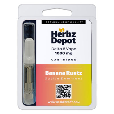 Delta 8 Vape Cartridge “Banana Runtz”