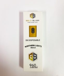 Gold Silver Delta 8 Disposable “Northern Lights”