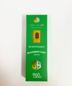 Gold Silver Delta 8 Disposable “Blackberry Kush”