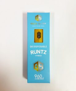 Gold Silver Delta 8 Disposable “Runtz”