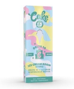Cake Delta 10 with Live Resin “Ice Cream Rosin” Disposable Vape