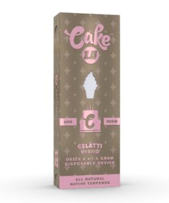 Cake Delta 8 with Live Resin “Gelatti” Disposable Vape