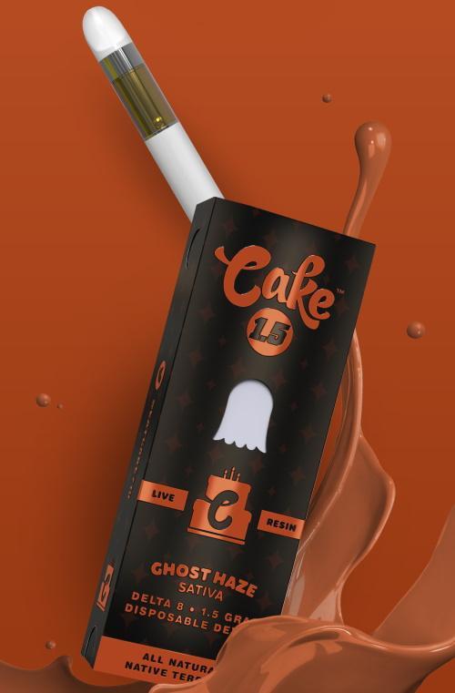 Cake Delta 8 with Live Resin “Ghost Haze” Disposable Vape