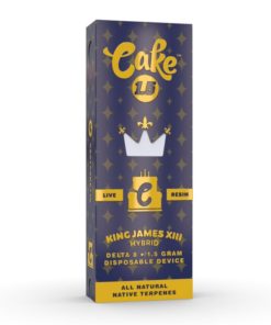 Cake Delta 8 with Live Resin “King James XIII” Disposable Vape