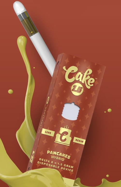 Cake Delta 8 with Live Resin “Pancakes” Disposable Vape