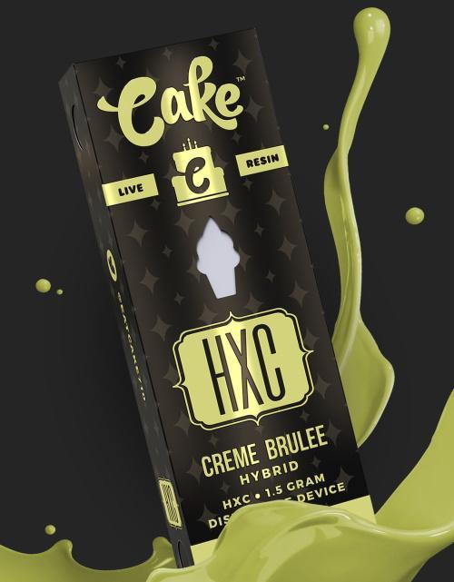 Cake HXC/HHC with Live Resin “Creme Brulee” Disposable Vape