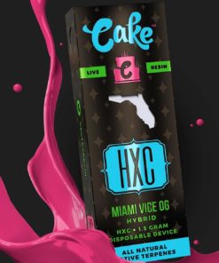 Cake HXC/HHC with Live Resin “Miami Vice OG” Disposable Vape