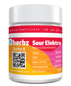 Oherbz Delta 8 “Sour Elektra” Premium Hemp Flower